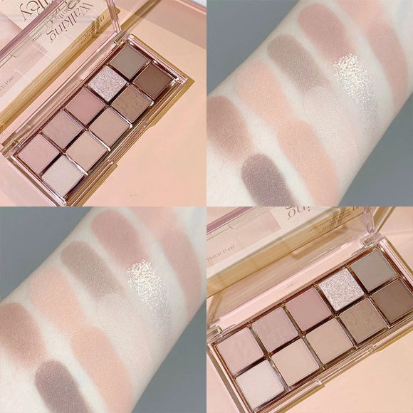 Paleta de Sombras Tierra Mate 10 Colores