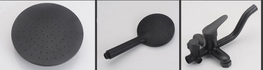 Conjunto de Ducha Negro en Cobre - Sistema Completo para Baño - Image 10