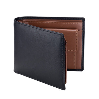 Billetera Corta de Cuero Genuino para Hombre - Diseño Trifold - Image 5