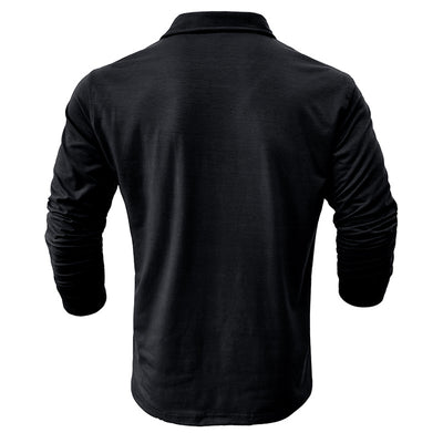 Camisa Clásica de Manga Larga Estilo Europeo para Hombre - Image 3