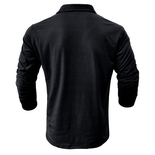 Camisa Clásica de Manga Larga Estilo Europeo para Hombre - Image 3