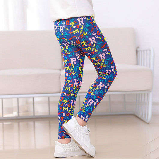 Leggings Infantiles de Cintura Media con Estampado Elástico - Image 2