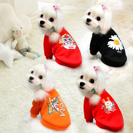 Ropa para Mascotas con Maquillaje de Ópera Pekinesa - Año Nuevo