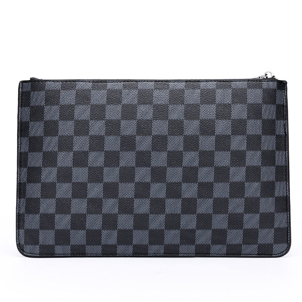 Cartera Ejecutiva de Cuero PU a Cuadros para Hombre - Image 7