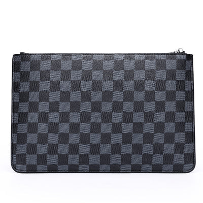 Cartera Ejecutiva de Cuero PU a Cuadros para Hombre - Image 7