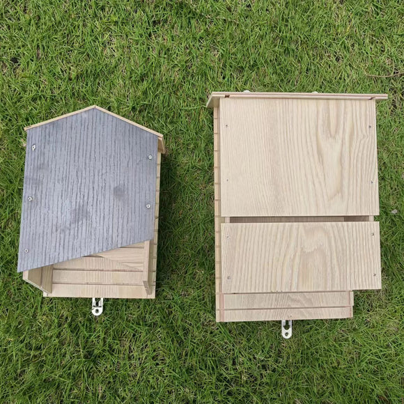 Casa Refugio para Murciélagos de Madera - Hábitat Colgante para Jardín