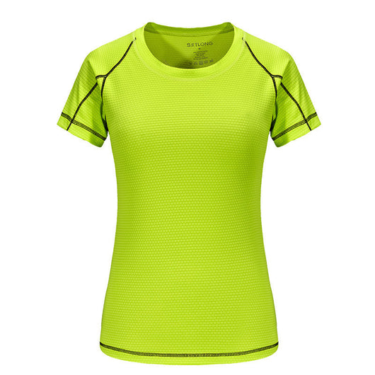 Camiseta Manga Corta de Seda para Hombre - Secado Rápido Cuello Redondo - Image 27