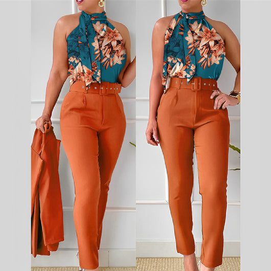 Chaleco Floral para Traje Ejecutivo Mujer - Image 8