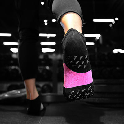 Calcetines Deportivos Cinco Dedos Antibacterianos con Grip Antideslizante