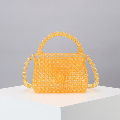 Bolsa Diagonal Tejida Artesanal Mini - Diseño Cute Acrílico Hecho a Mano - Image 6
