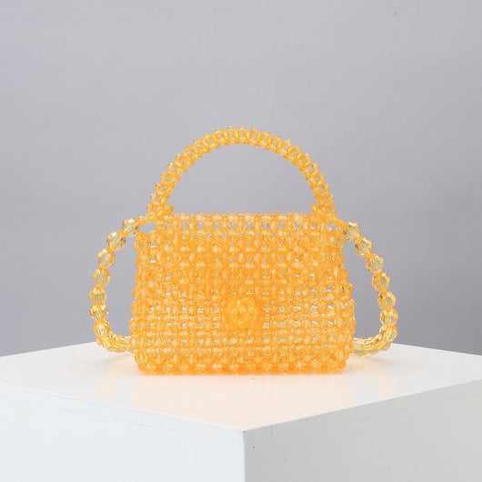 Bolsa Diagonal Tejida Artesanal Mini - Diseño Cute Acrílico Hecho a Mano - Image 6