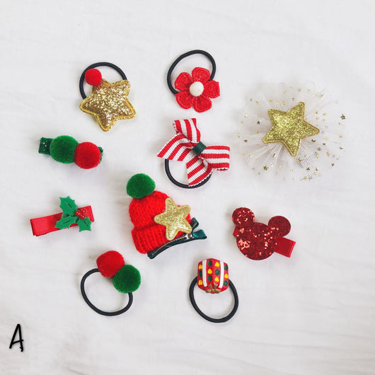 Set de Accesorios para Cabello Infantil - Caja de Regalo Navideña - Image 11