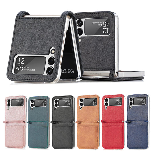 Funda Protectora de Cuero con Cartera para Teléfono Plegable Abatible - Image 16