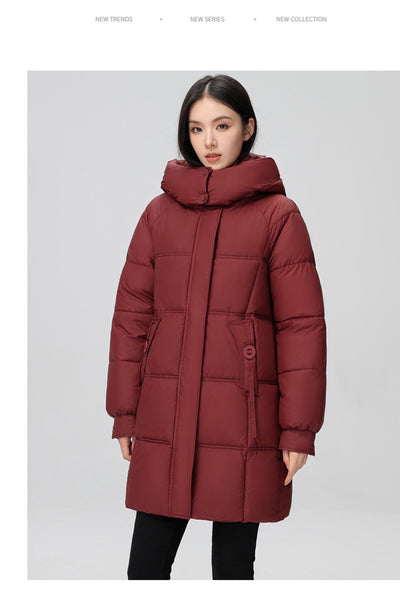 Abrigo Acolchado de Algodón Talla Grande para Mujer - Image 22