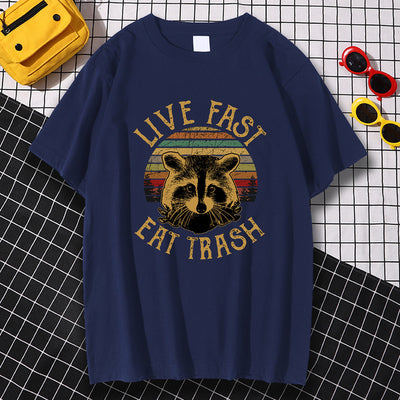 Playera Hombre Estilo Urbano Live Fast Eat Trash - Image 24