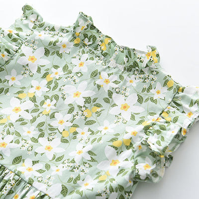 Vestido Niña Manga Volante Estampado Floral Verano - Image 37