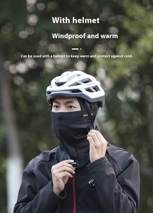 Light pink balaclava made from spandex/Lycra, designed for warmth and wind protection during winter outdoor activities. - Image 21