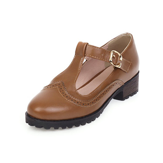 Zapatos Escolares Talla Grande para Mujer - Mocasines con Hebilla Primavera - Image 17