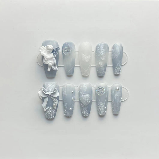 Esmalte de Uñas Ángel Azul Neblina Yunchuan - Image 2