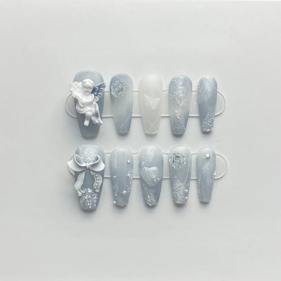 Esmalte de Uñas Ángel Azul Neblina Yunchuan
