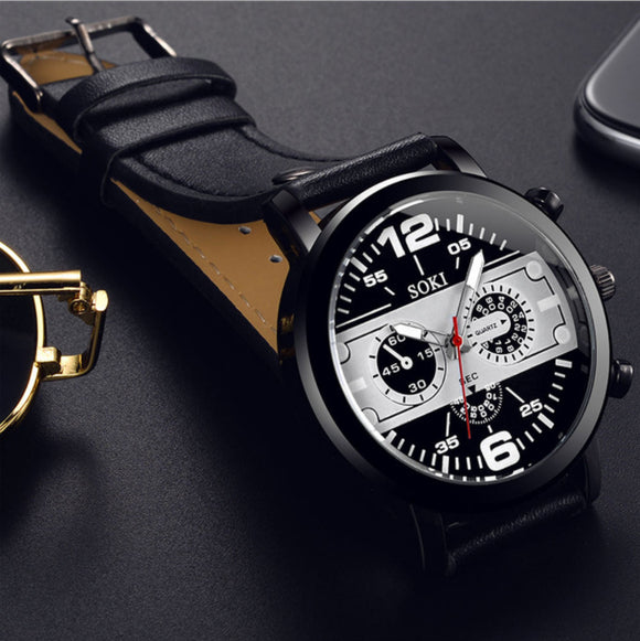 Reloj de Negocios Casual para Hombre - Cuarzo Preciso