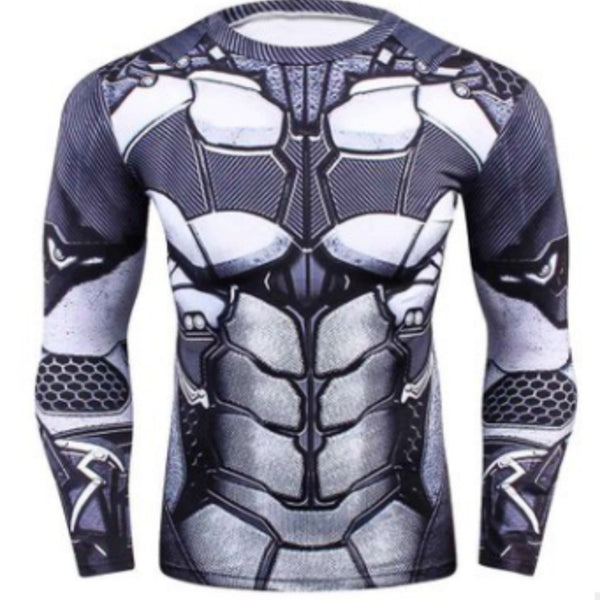 Camiseta Deportiva de Manga Larga con Estampado Digital