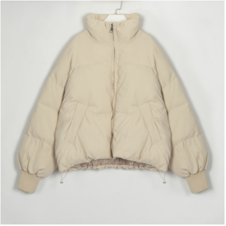Chaqueta Acolchada con Cuello Alto Esponjoso - Image 4