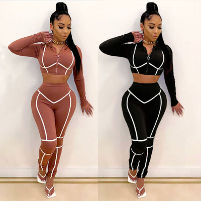Conjunto de Yoga y Fitness de Manga Larga con Estilo - Image 8