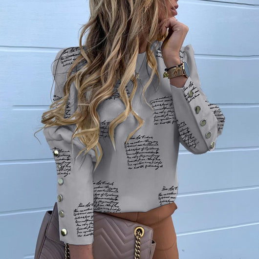 Camisa Estampada con Botones y Mangas Largas - Image 5