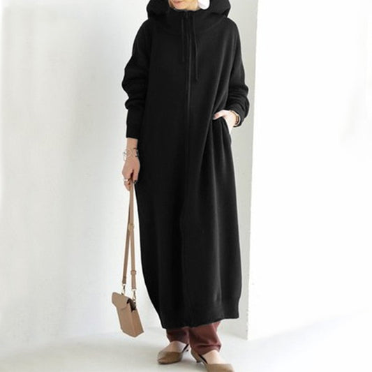 Abrigo Hoodie de Felpa Casual de Manga Larga para Mujer - Image 2