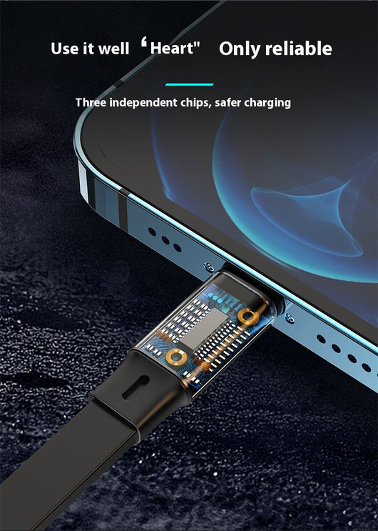 Cable de Carga Rápida 3 en 1 - 100W con Conector Telescópico - Image 9