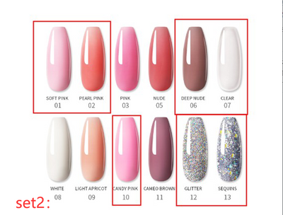 Set de Pegamento Extensión de Uñas en Gel Cristal Sólido - Image 9