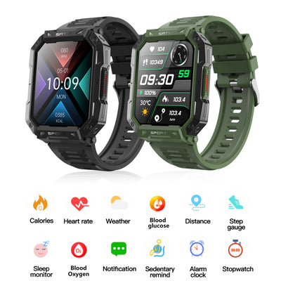Reloj Inteligente Deportivo F307 con Monitor Cardíaco y Presión Arterial - Image 6