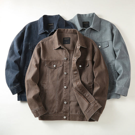 Chaqueta Polo Holgada de Algodón para Hombre - Estilo Urbano Versátil
