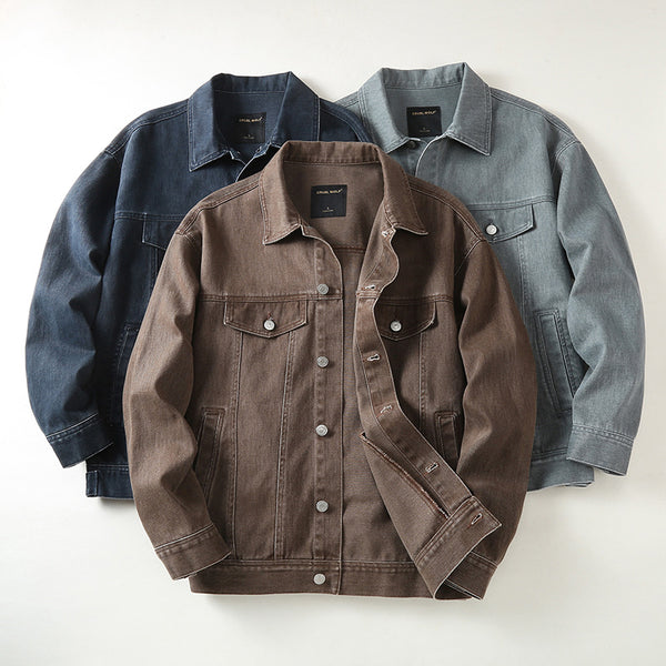 Chaqueta Polo Holgada de Algodón para Hombre - Estilo Urbano Versátil