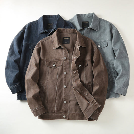 Chaqueta Polo Holgada de Algodón para Hombre - Estilo Urbano Versátil