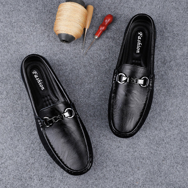 Zapatos Casuales de Cuero con Suela Flexible y Transpirables para Hombre