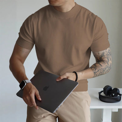 Playera de Trabajo Casual con Cuello Alto Refinado - Image 5