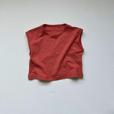 Chaleco Infantil de Algodón Slub sin Mangas - Suave y Transpirable - Image 6