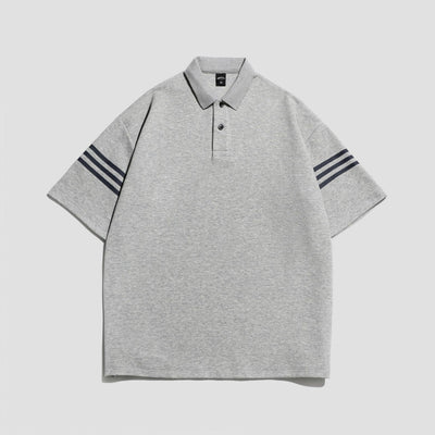 Playera Estampada con Letras y Rayas para Hombre - Estilo Personalidad - Image 9