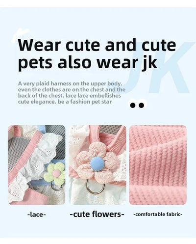 Arnés de Seguridad y Correa para Perros y Gatos - Ropa Fresca de Verano para Mascotas - Image 13