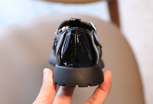 Zapatos Escolares Retro de Cuero con Tacón Grueso para Niños - Image 20