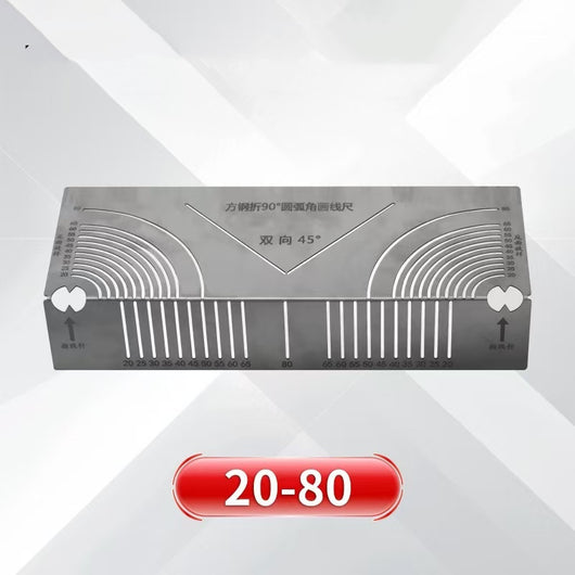 Regla Escuadra Plegable de Acero - Transportador 90 Grados para Dibujo Técnico - Image 4