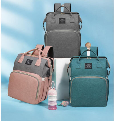 Mochila Maternal Multifuncional con Red Antimosquitos, Capacidad Grande y Cuna Plegable - Image 23