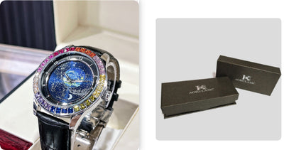 Reloj Mecánico Automático Hombre Cielo Estrellado con Cristales Luminosos Resistente al Agua - Image 12