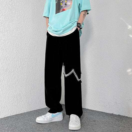 Pantalones Harajuku Sueltos de Pierna Ancha Estilo Calle Coreano - Image 3