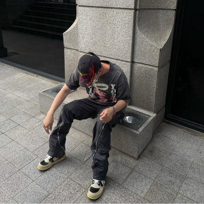 Overol Funcional de Nylon con Bolsillos 3D - Estilo Urban Streetwear Hombre - Image 9