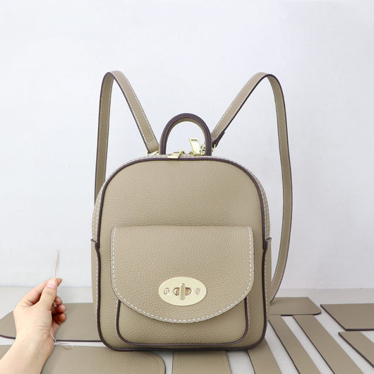Mochila de Cuero Genuino Artesanal para Mujer