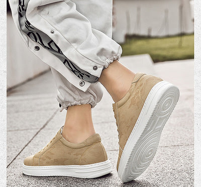 Zapatillas Deportivas Blancas para Hombre con Suela Elevada y Altura Aumentada - Image 13