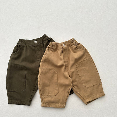 Pantalones Baggy Cropped con Parches Vintage Lavado Desgastado - Image 13